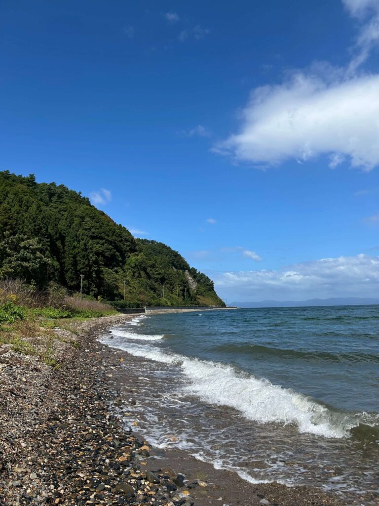 夏泊半島の海の写真